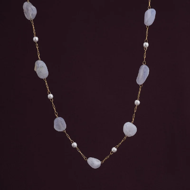 Best necklaces and pendants with heart-shaped designs for a romantic look-Bead Pearl Gold Necklace