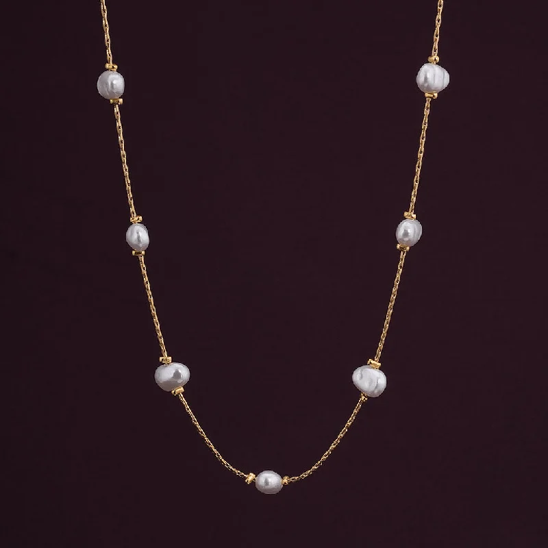 Best necklaces and pendants with infinity hearts for a romantic, eternal symbol-Pearl Perfection Gold Chain Necklace