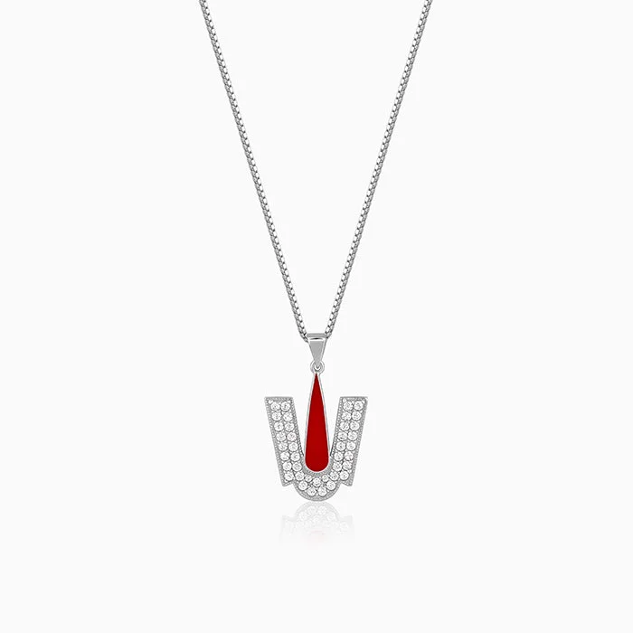 Best necklaces and pendants with cubic zirconia for a budget-friendly dazzling effect-Silver Lord Balaji Tilak Pendant With Box Chain For Him