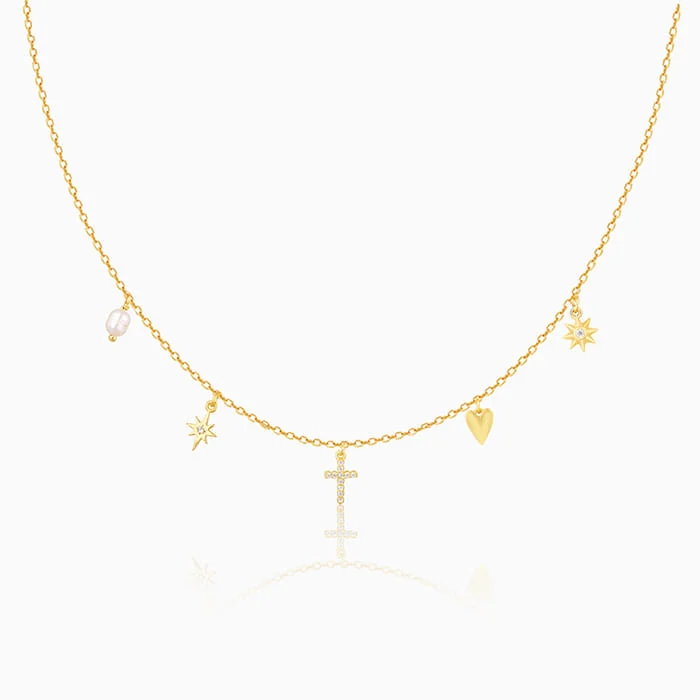 Best necklaces and pendants with matching rings for a coordinated jewelry set-Golden Symphony Necklace