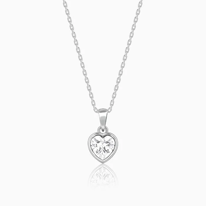 Best necklaces and pendants with intricate filigree for vintage-inspired elegance-Silver Coeur Pendant with Box Chain