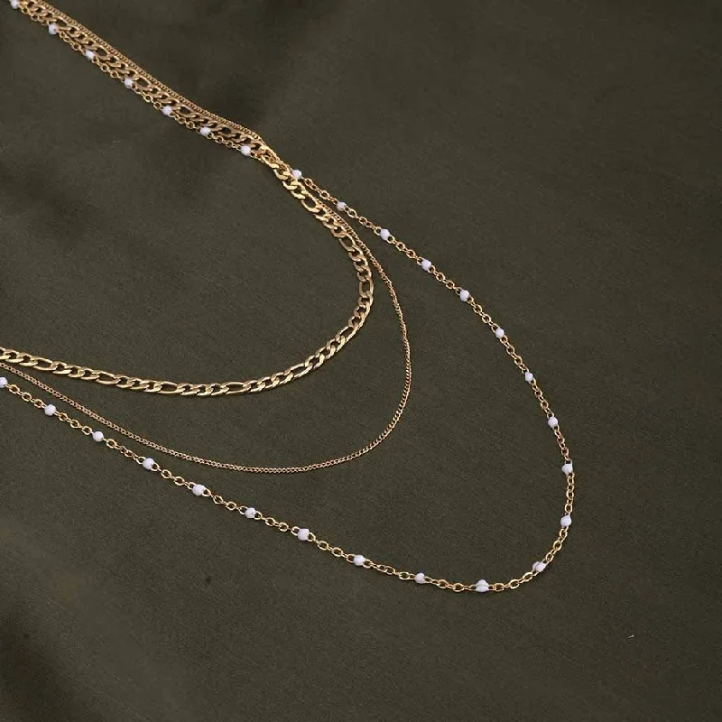 Best necklaces and pendants with silver chains for a sleek, timeless look-Moonlight Layered Necklace