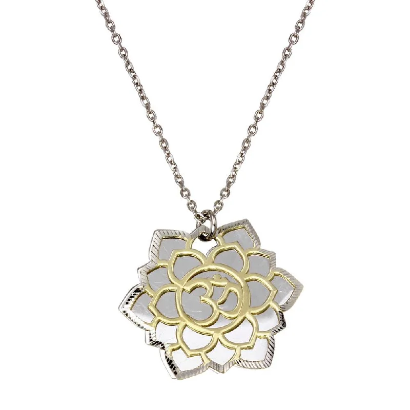 Best necklaces and pendants with intricate beadwork for a bohemian-inspired look-Rhodium Plated 925 Sterling Silver Crown Chakra Necklace - SOP00060