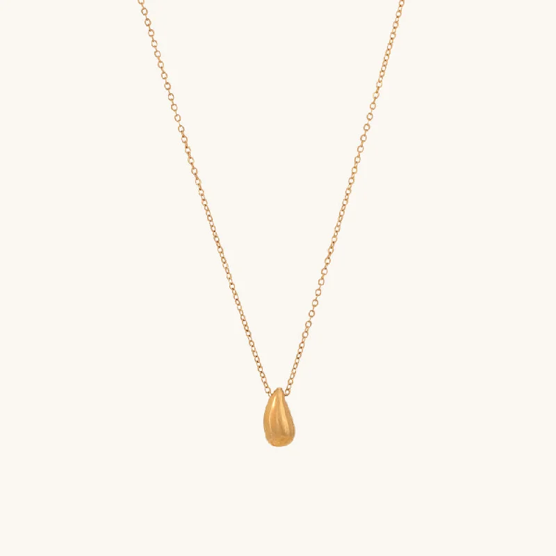 Unique necklaces and pendants with engraved messages for a sentimental gift-Tiny Pear Necklace