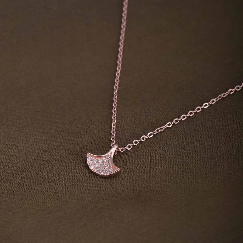 Necklaces and pendants with geometric pendants for a clean, contemporary design-Petal Necklace | Rose Gold