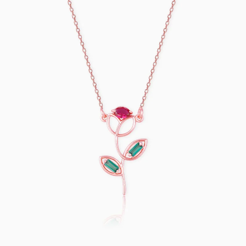 Stunning necklaces and pendants with birthstone pendants for a personal touch-Rose Gold Classic Rose Necklace