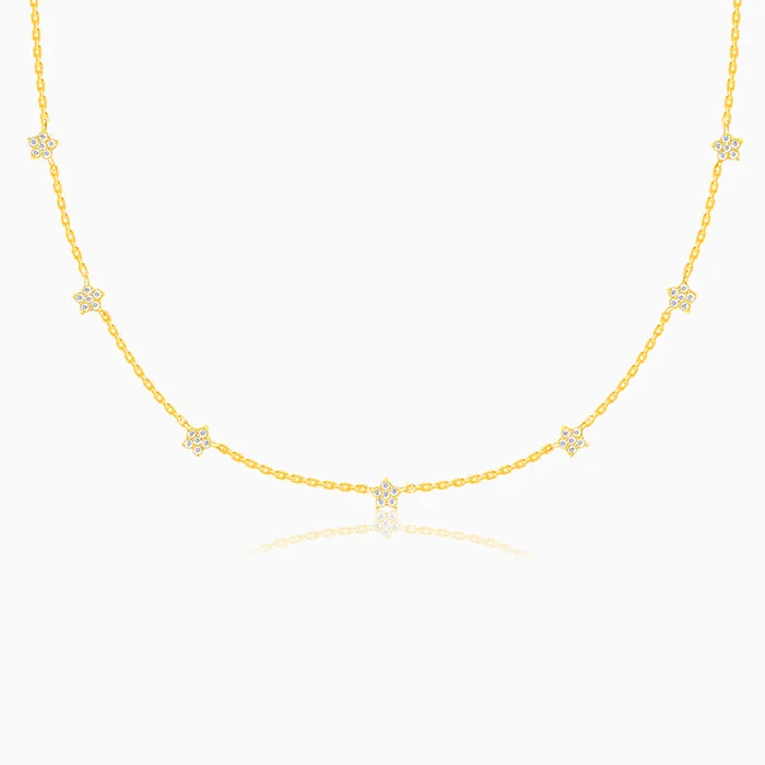 Best necklaces and pendants for everyday wear with minimalist designs-Anushka Sharma Golden Star Constellation Necklace