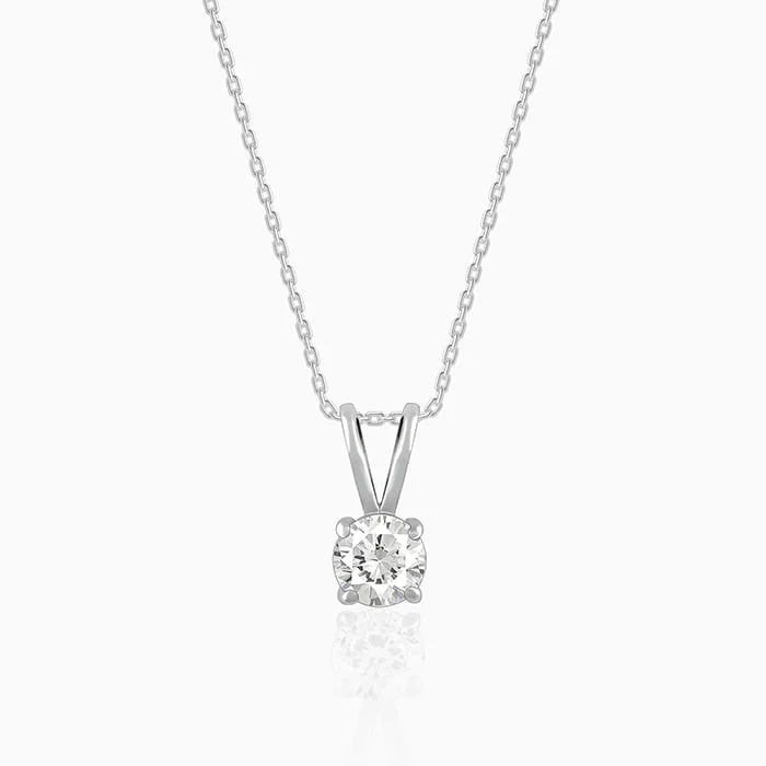 Beautiful necklaces and pendants with natural stones for an earthy, organic vibe-Anushka Sharma Silver Zircon Pendant with Link Chain