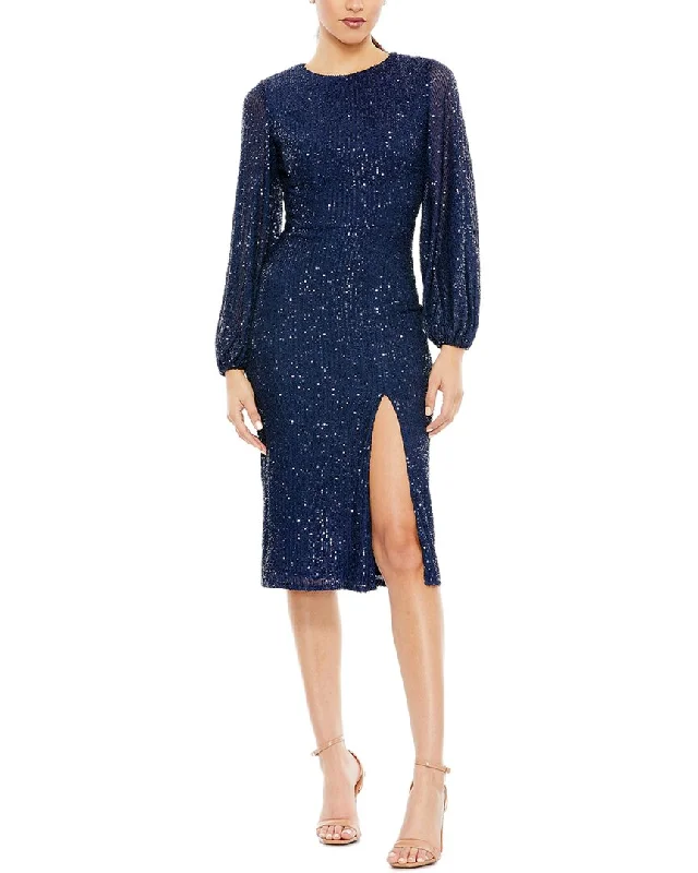 Long-sleeved Dresses for Coverage -Mac Duggal Cocktail Dress