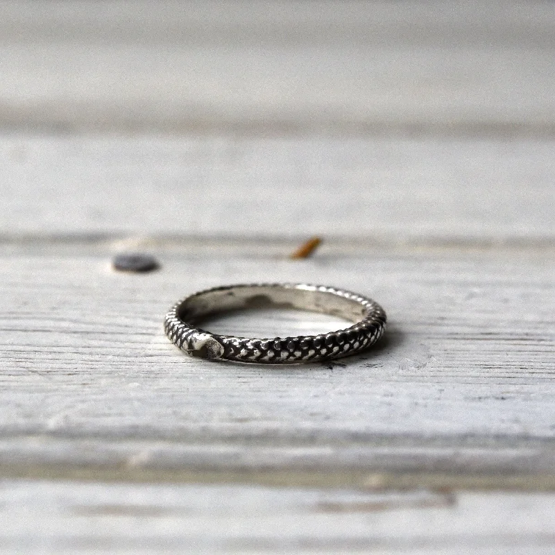 Rings with tiger eye bands for warmth -Dorian Ring