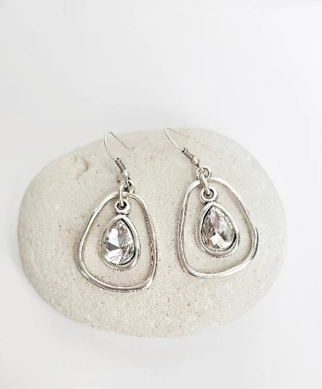 Maximalist Drop Earrings for Bling -Midnight Sparkle Earrings