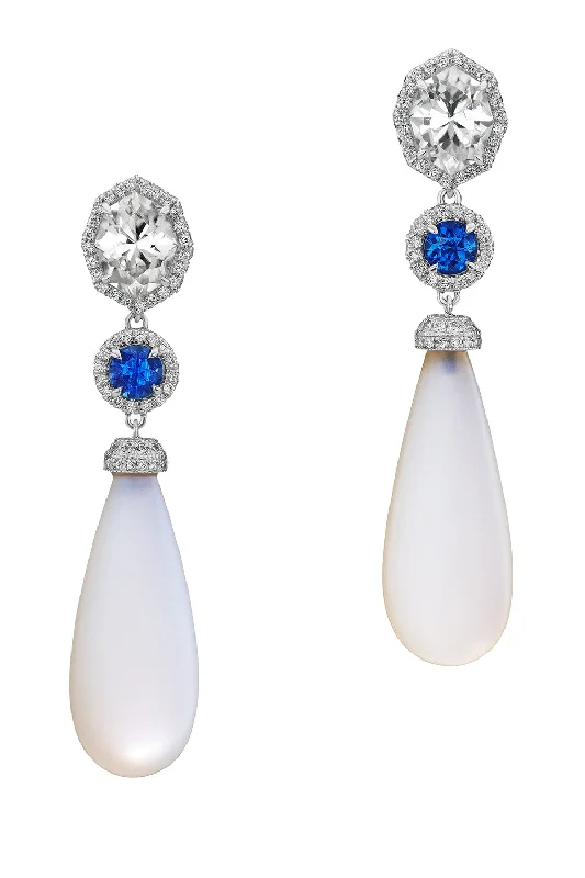 Drop Earrings for Work Attire -Ice Queen Earrings