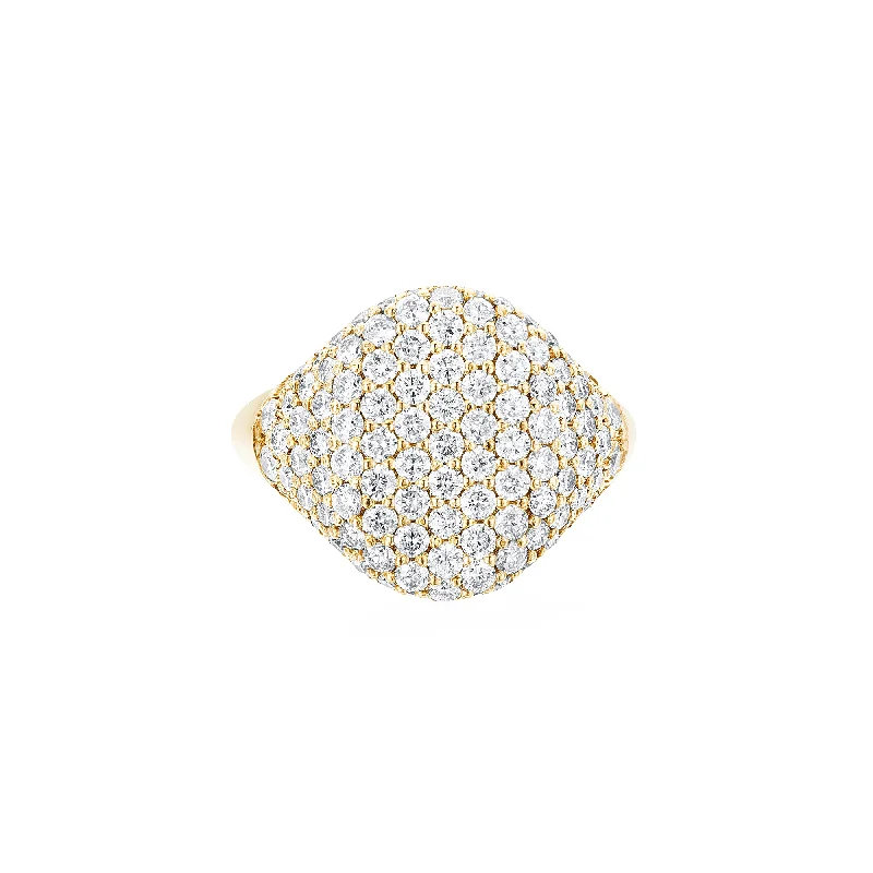 Rings with pave-set gemstones for brilliance -Bling Ring