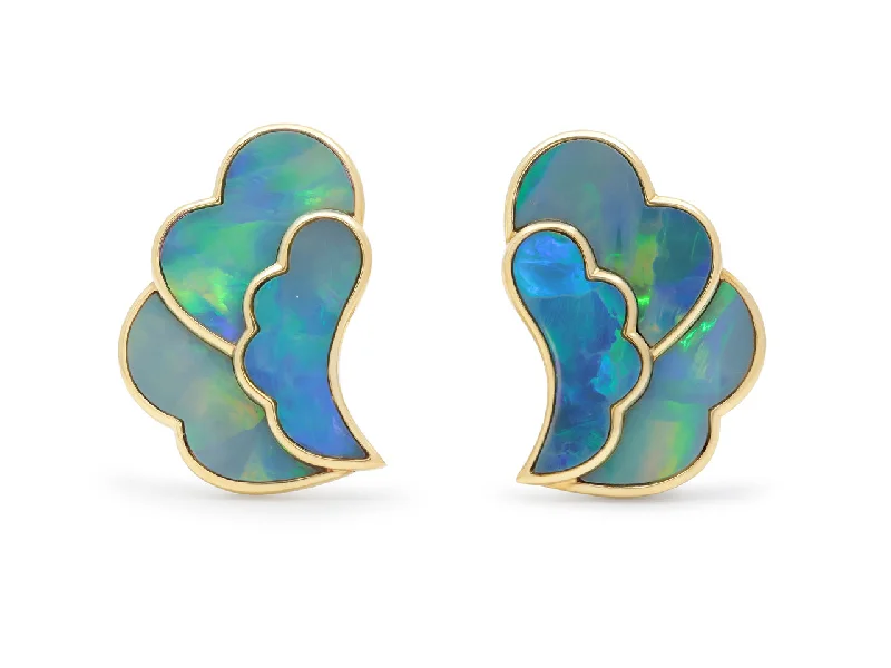 Celtic Drop Earrings with Knotwork -Tiffany & Co. Angela Cummings Opal Earrings in 18K Gold