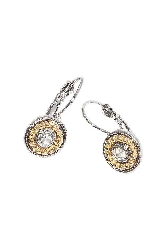 Drop Earrings for Christmas Party -The Best Go-To Two Toned Earrings