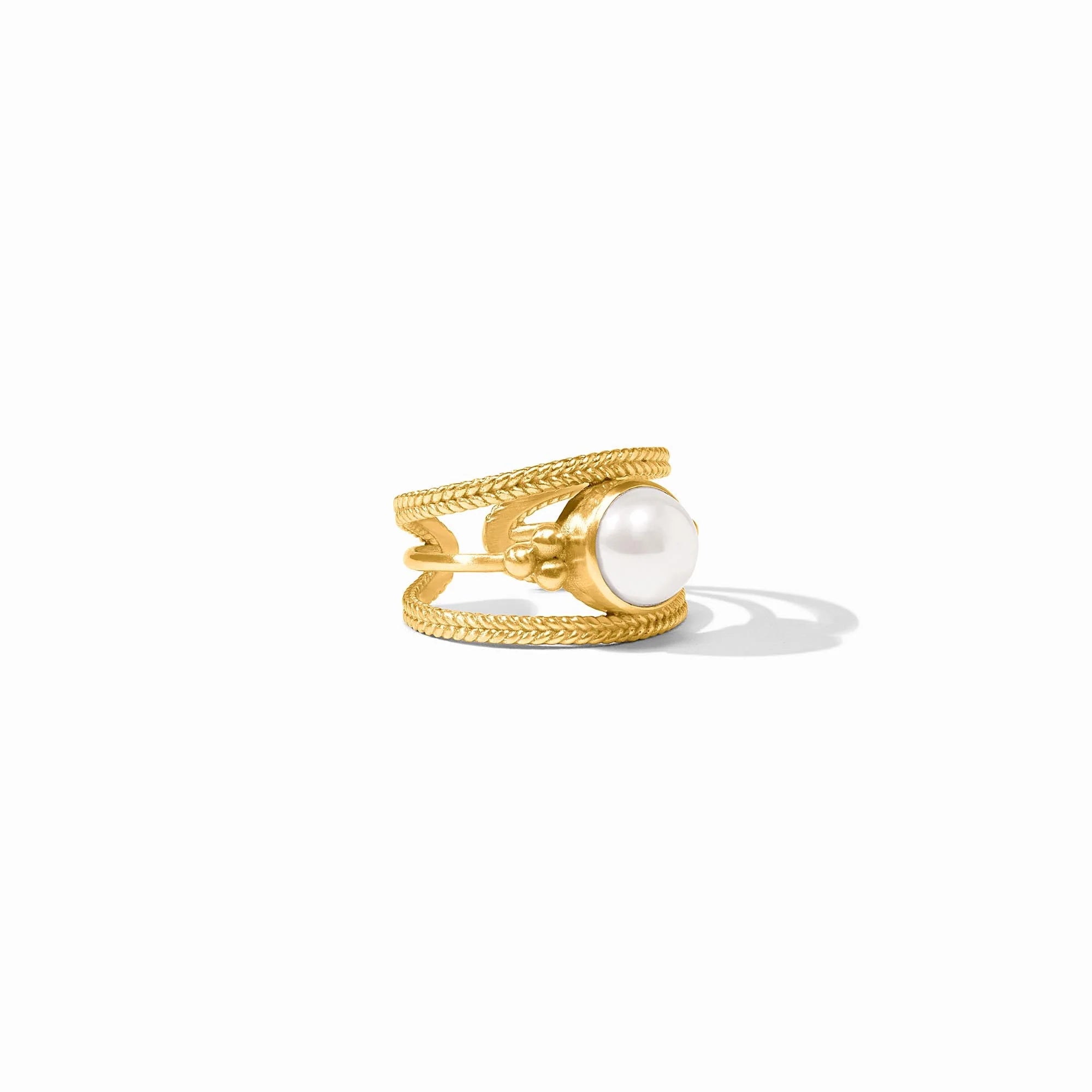 Rings with moonstone gems for ethereal glow -Hydra Ring in Pearl