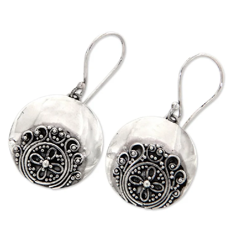 Drop Earrings for Graduation Day -NOVICA Sterling Silver 'Candidasa Beach Blossom' Earrings