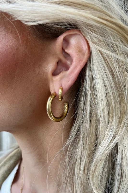 Magnetic Closure Drop Earrings for Easy -Ario Hoop Earrings