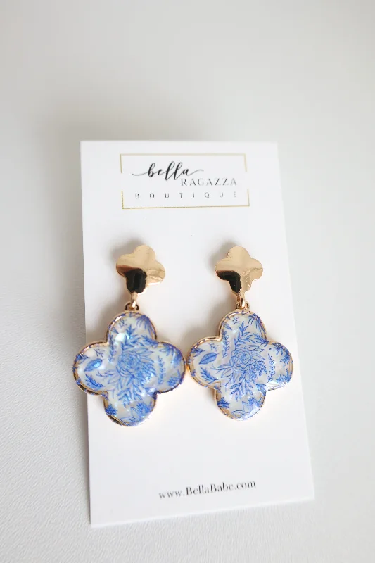 Drop Earrings for Yoga Session -Lanie Clover Earrings