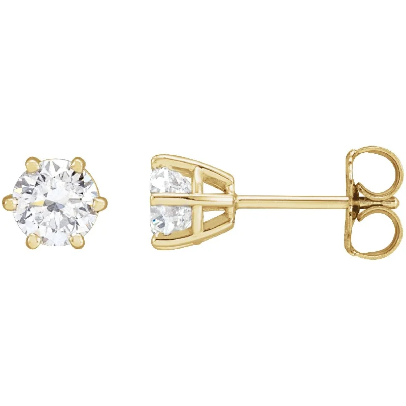 Drop Earrings for Anniversary -14K Gold 1ct Lab-Grown Diamond Earrings Clarity SI, Color G-H