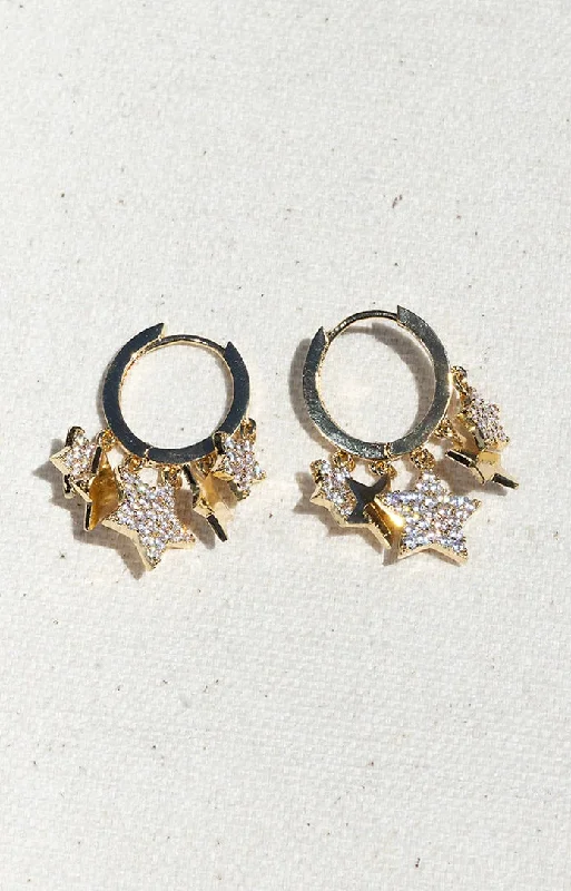 Drop Earrings for Festival Style -All Star Huggies