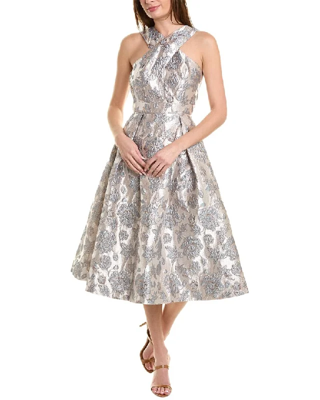 Abstract Dresses for Creative -Maison Tara Brocade Maxi Dress