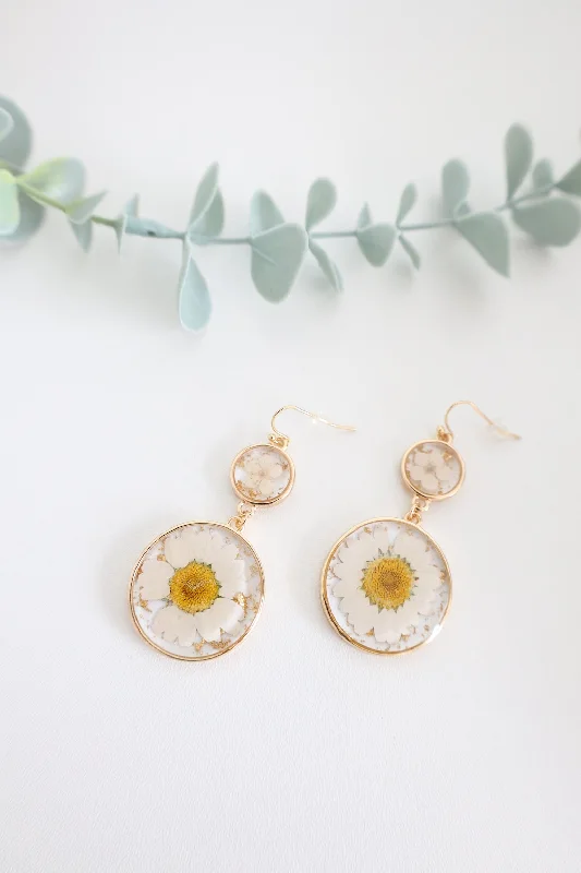 Drop Earrings with Animal Motifs -Evelyn Floral Earrings