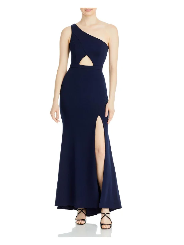 Silk Dresses for Luxurious -Womens Cut-Out Maxi Evening Dress