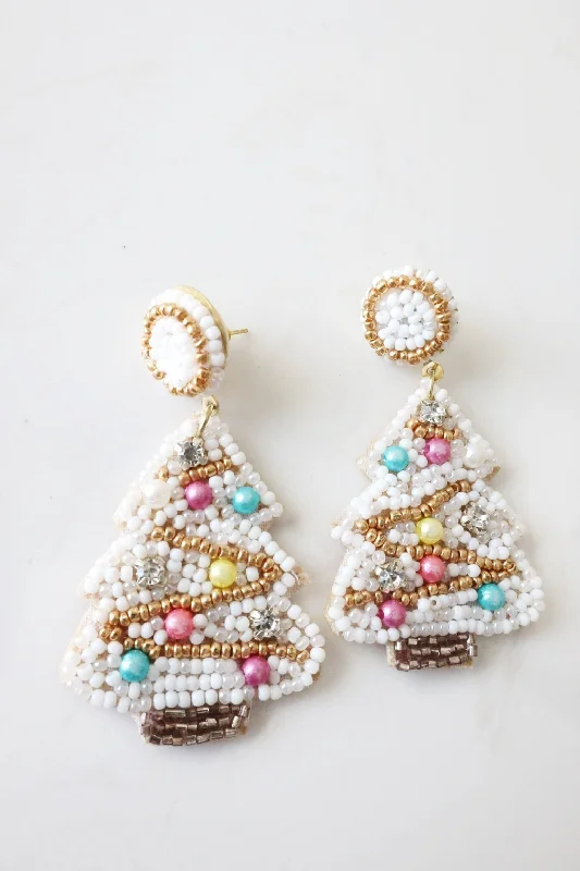 Gold Drop Earrings for Women -Tis The Season Earrings