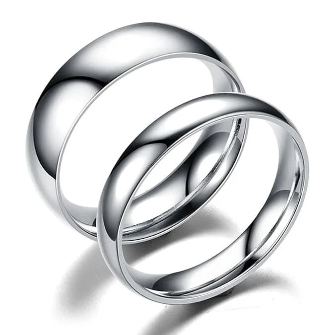 Rings with etched floral bands for detail -Elegant and Charming S925 Silver Wedding Band Ring