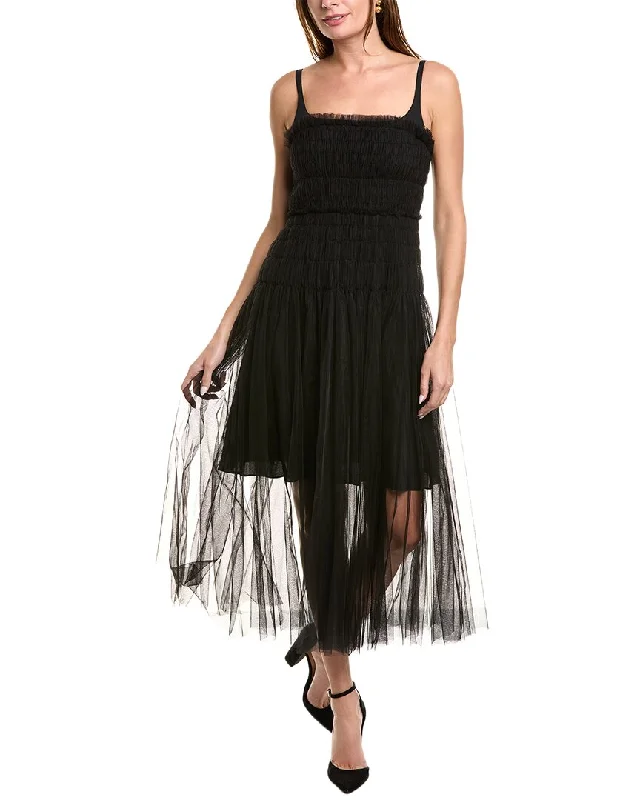 Gothic Dresses with Dark Tone -Rebecca Taylor Tulle Dress