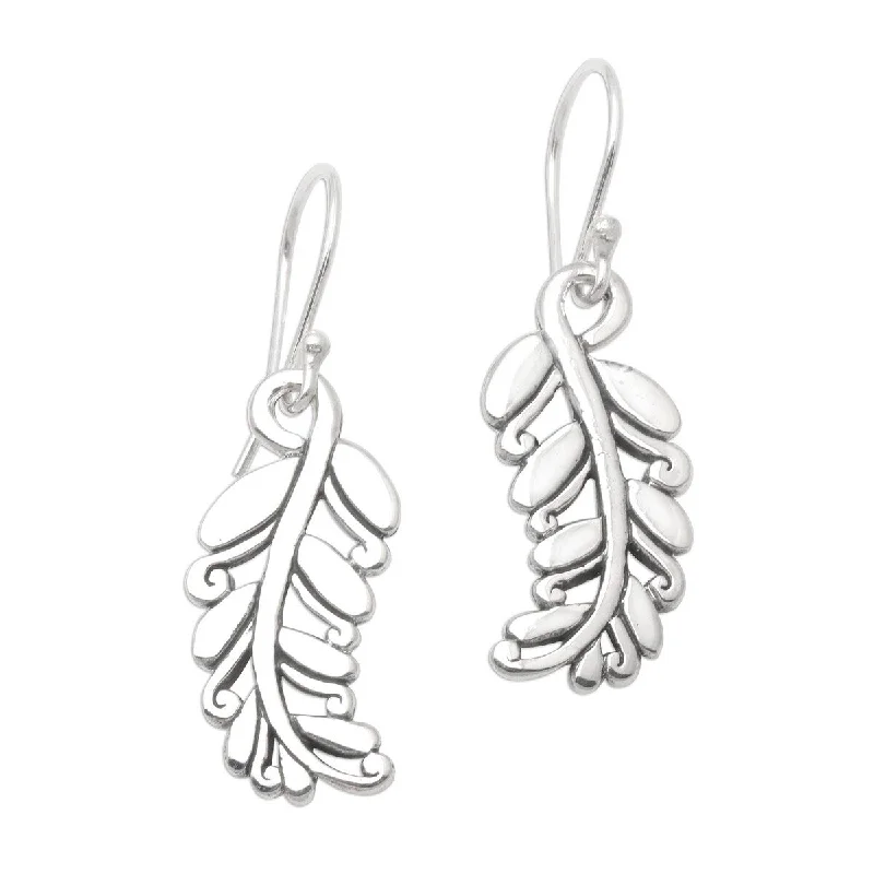 Lead Free Drop Earrings for Health -NOVICA Rice Stalks, Sterling silver dangle earrings - 1.6*0.4