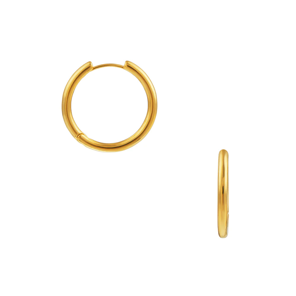 Drop Earrings for Fitness Activities -Orelia Everyday Elevated Hoop Earrings