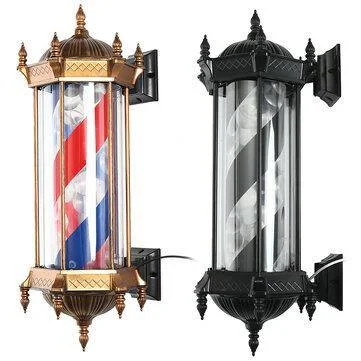 Christmas Dresses for Holiday -LED Classic Barber Sign Rotating Illuminating Pole for Hairdresser Salon Shop