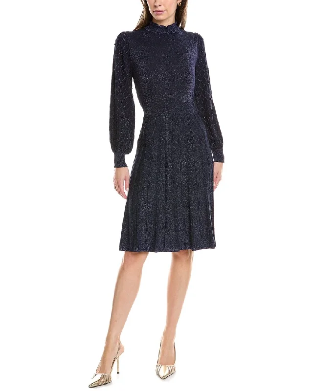 A-line Dresses for Flattering -Nanette Nanette Lepore Mock Sweaterdress