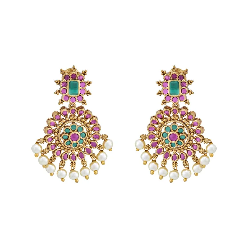 Best hoop earrings with geometric shapes for a modern and artistic appeal-Antique Earring 155037